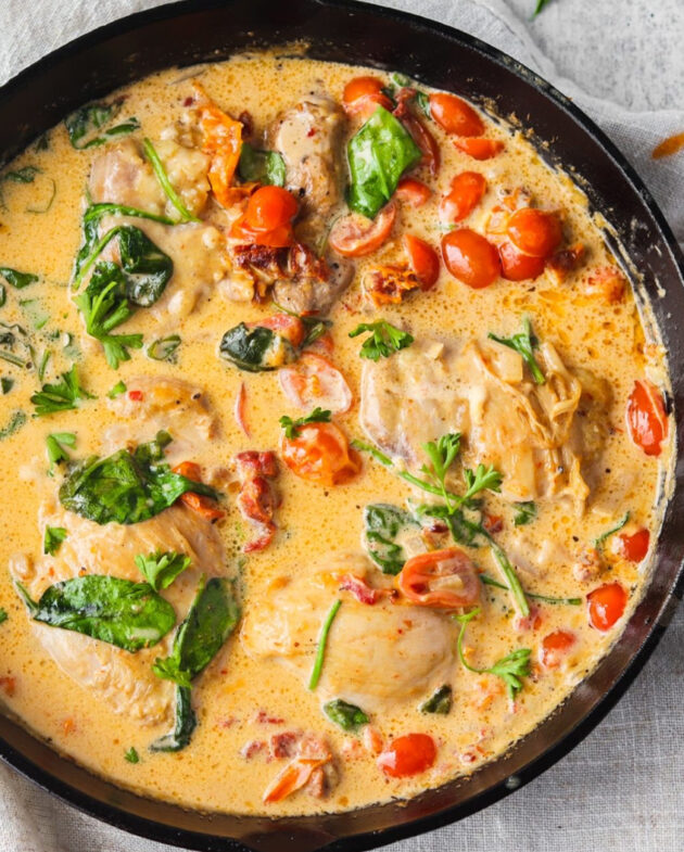 Kremalı Toskana Tavuğu