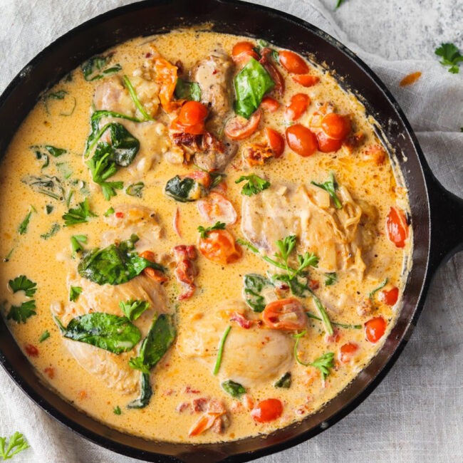 Kremalı Toskana Tavuğu